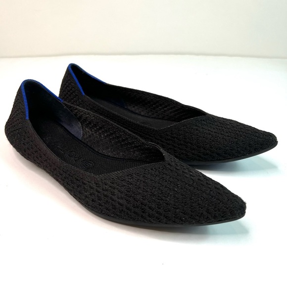 Rothy's The Point Retired Honeycomb Flats in Black Size 11 - Picture 11 of 13